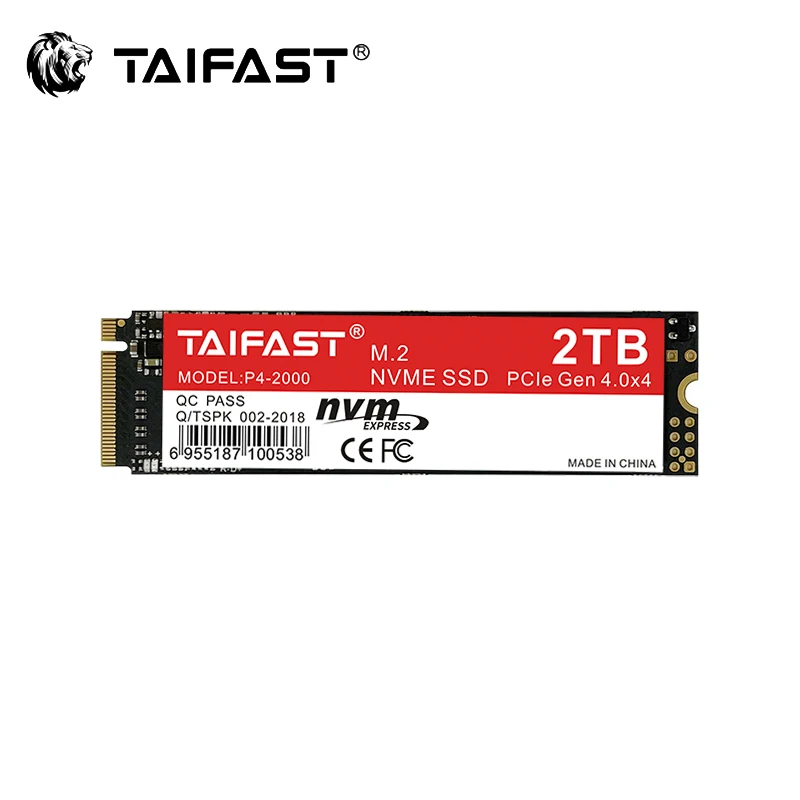 TAIFAST High Performance Gaming SSD with Heat Sink 512GB 1TB 2TB 4TB NVME M.2 PCIe 4.0 3D NAND for Laptop Storage