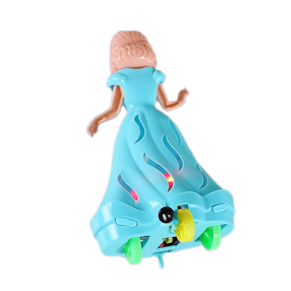 Wholesale Plastic Princess Doll Small Car For Baby Girl Mini Pull Back Toy Car With Light