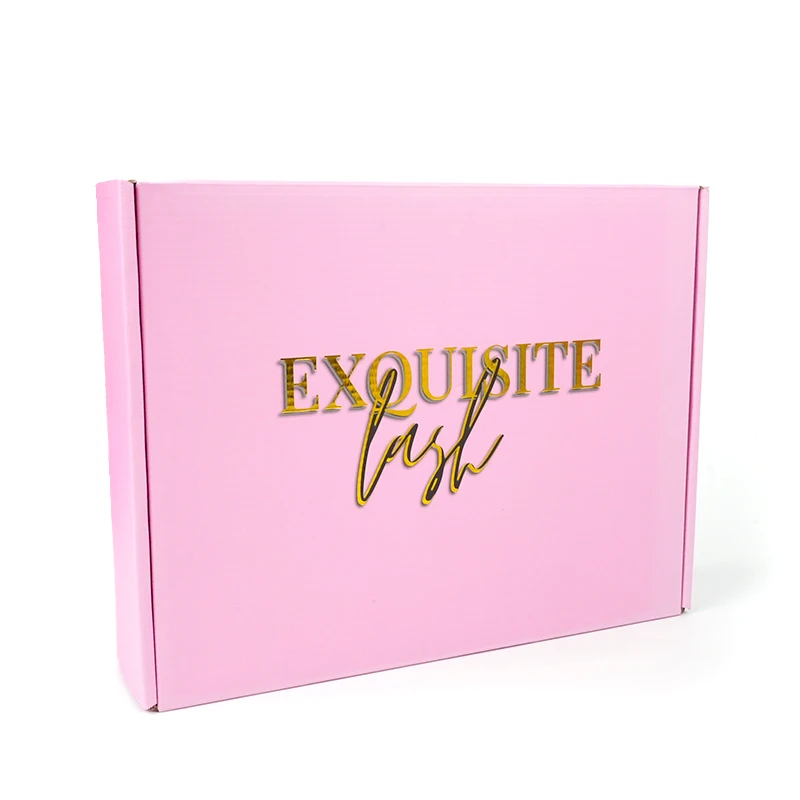 Delicate Appearance Fancy Flat Assorted Custom Luxury Cardboard Box Deep Private Label Boxes Mailer Shipping