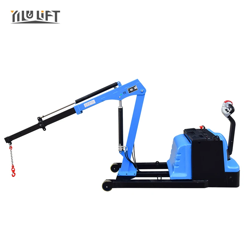Mobile  300KG 600KG Electric Hydraulic Boom Telescopic Mini Electric Crane