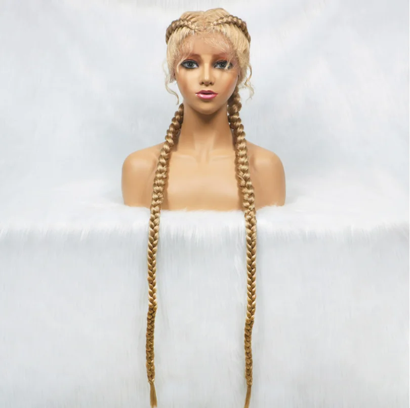 Brazilian virgin human hair cornrow braided wig for black women braided weave full lace wigs hd braided laces wigs vendors