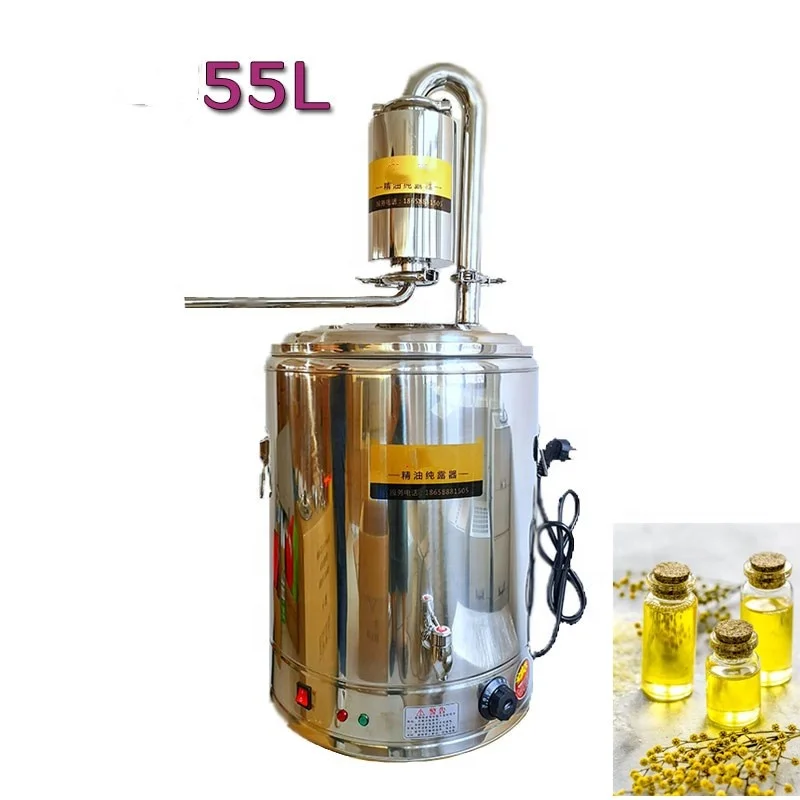 55L Steam Distillation Rose And Plant lemongrass Essential Oil Extraction Machine