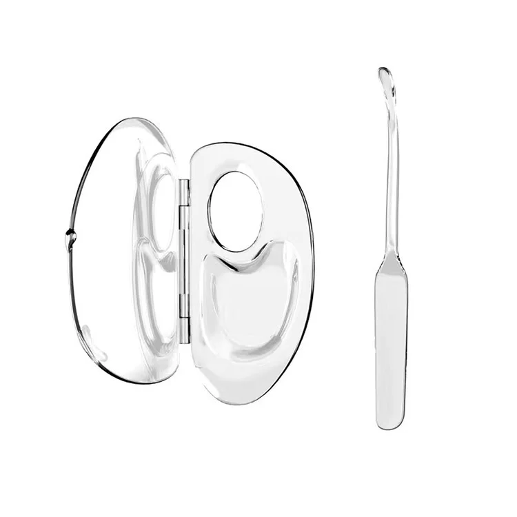 Foldable Handheld Makeup Mixing Palette Acrylic Transparent Liquid Foundation Makeup Palette Mixing Tray Spatula Tool