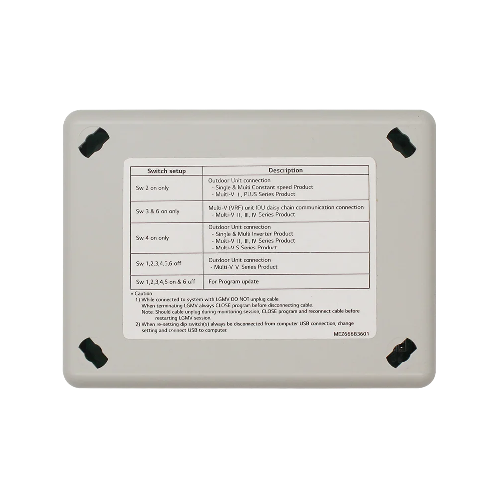 LGMV Module to monitor the VRF cycle of the LG System product Monitoring viewer Graph Indoor unit control Error code
