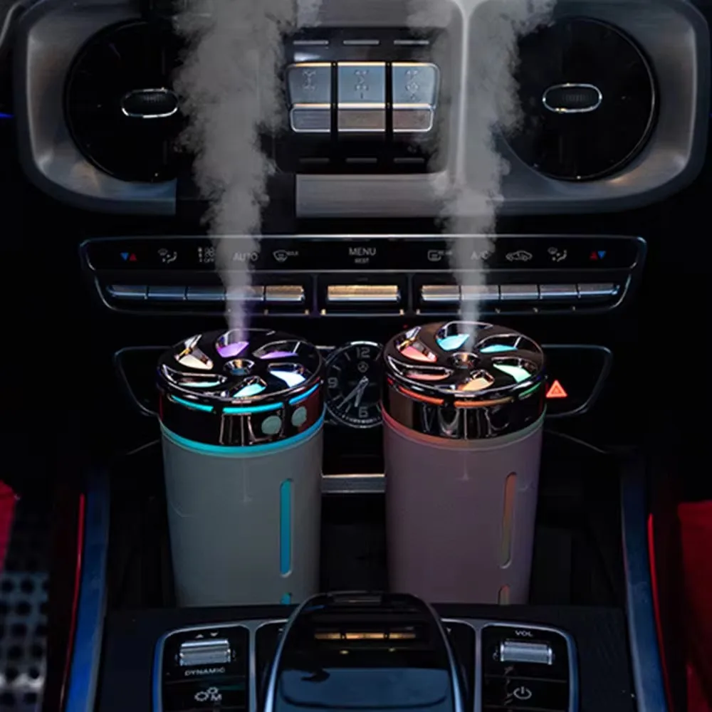 New Design Mini Ultrasonic Aroma Diffusers USB Led Ultrasonic Sunset Light Lamp Air Humidifier For Office Home