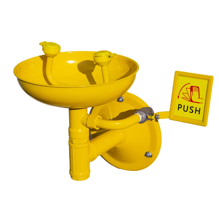 304 Stainless Steel Wall Mounted Lab Eyewash Station+ ABS 304 Stainless Steel Eyewashers