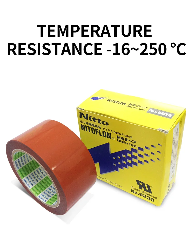Industrial NITTO Tefloning Tape 903UL High Heat Resistant Tape  973UL-S Electrical Nitto Tape