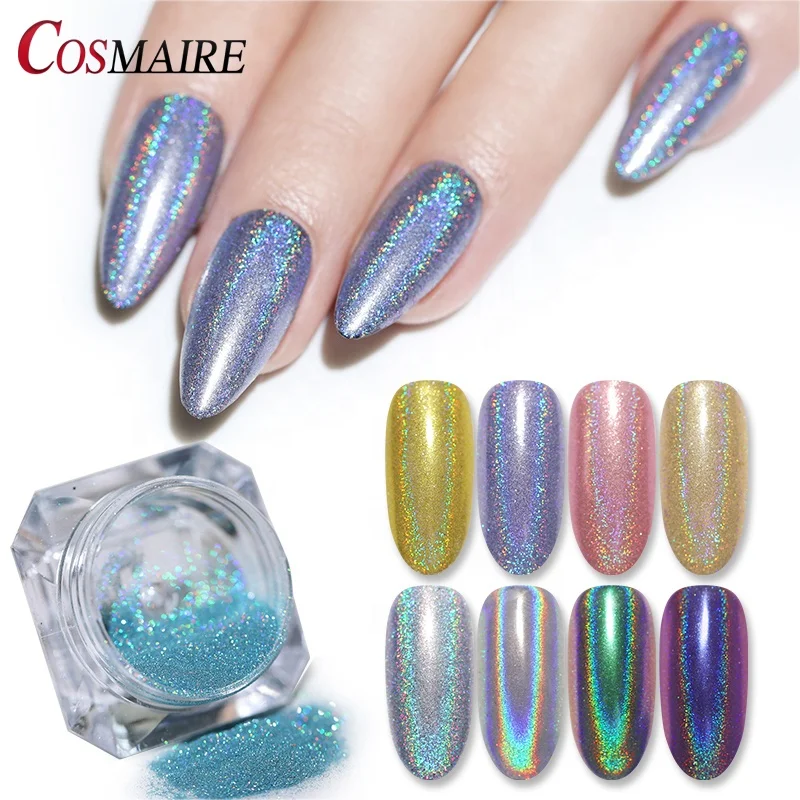 Aurora Holographic Nail Pigment Powder Laser Nail Art Powder