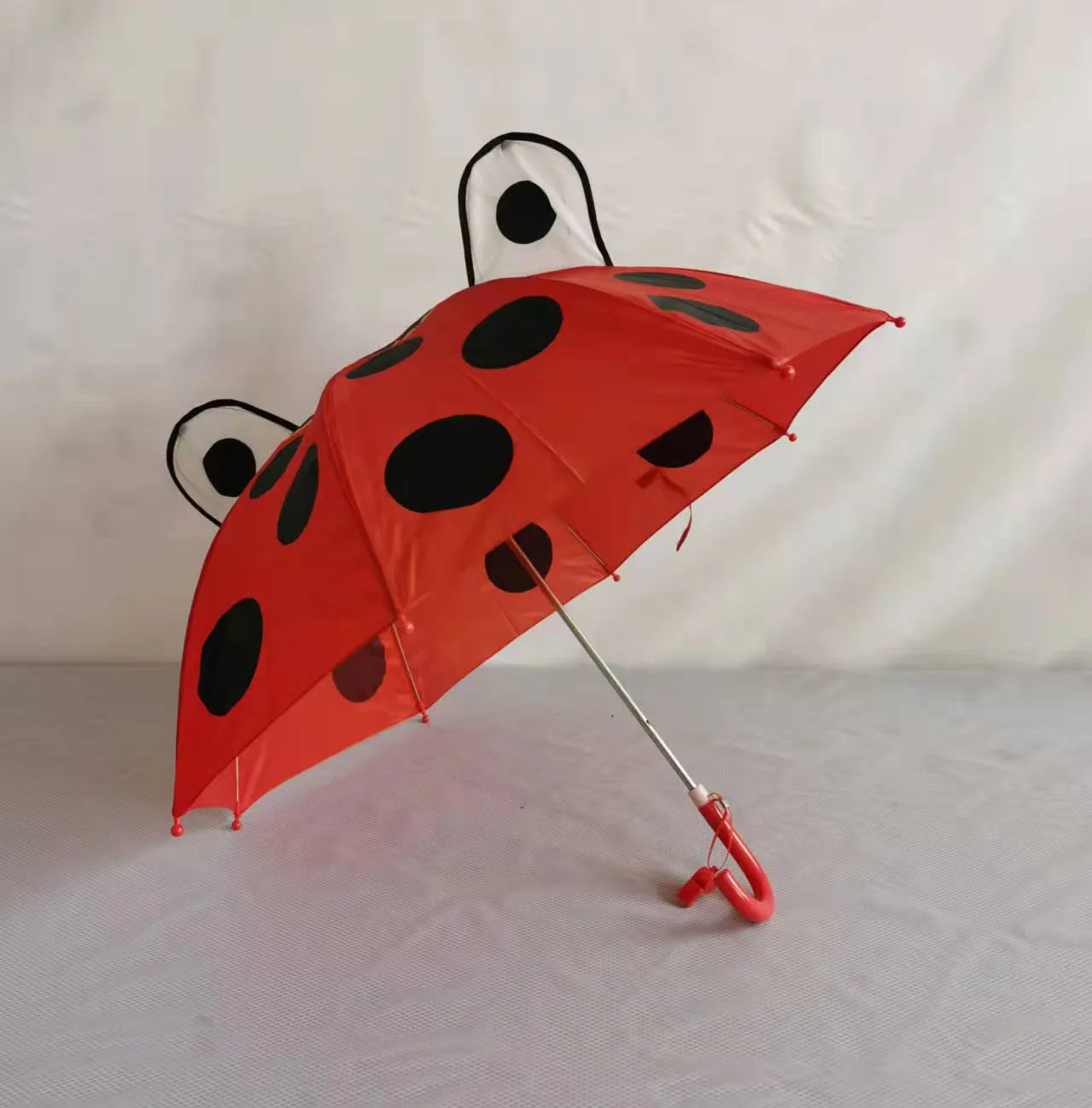 manual open straight stick umbrella cheap Custom animal print cartoon child kids umbrella J handle lightweight