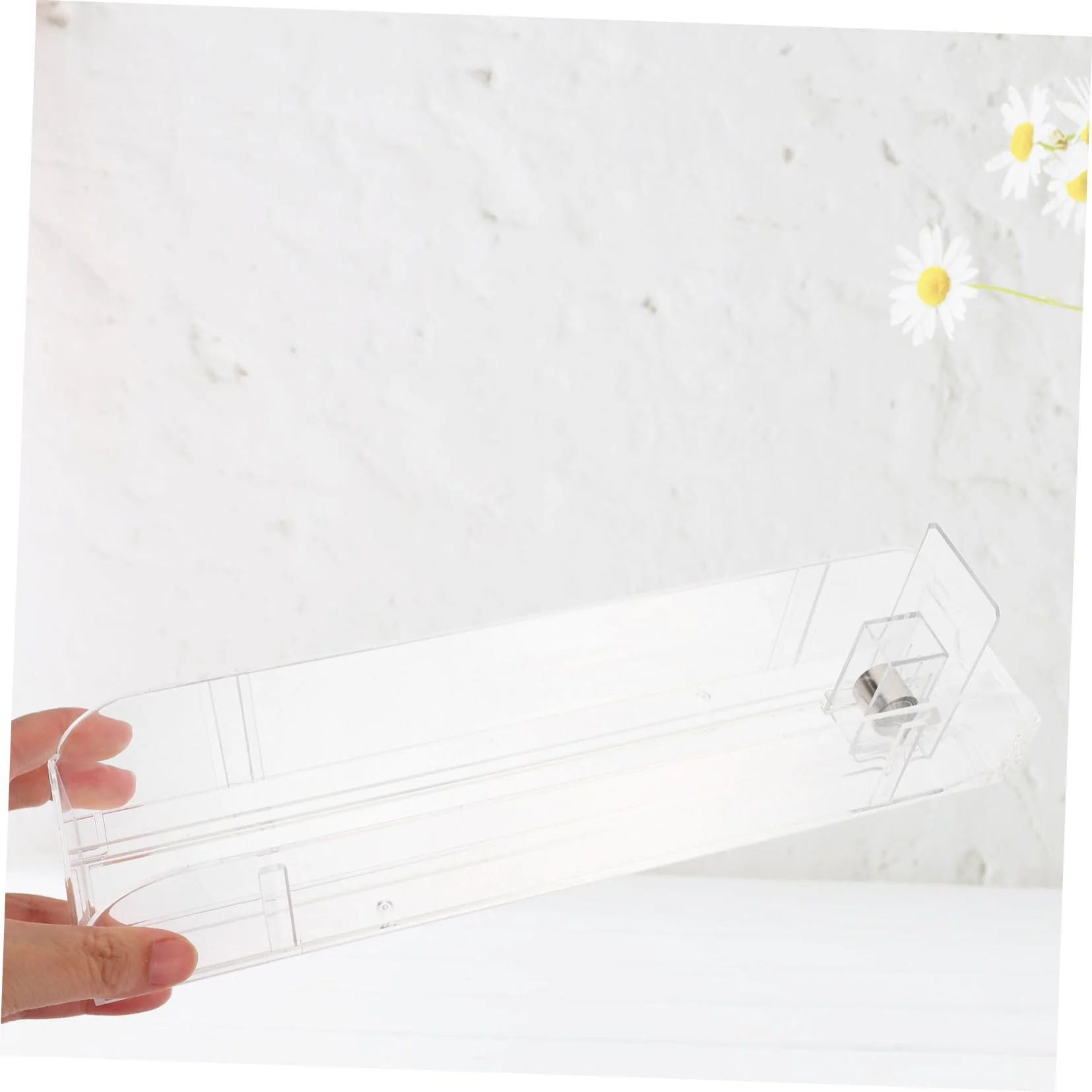 Retail Display Acrylic Divider Spring Loaded Adjustable Cigarettes Tobacco Pack Product Cabinet Tray Lane Shelf Pusher System