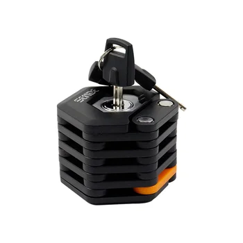 SENDE Folding Bike Lock with 3Keys 780mm Bike Lock,Compact Anti-theft Lock Scooter Lock,Bike Lock Combo,Bike Car Lock with Stand