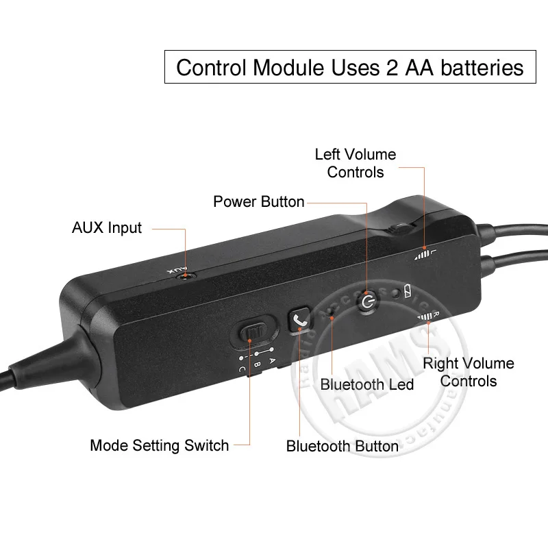 PH-400AC-BT Carbon Fiber BT Headset ANR Pilot Headset for Aviation Use