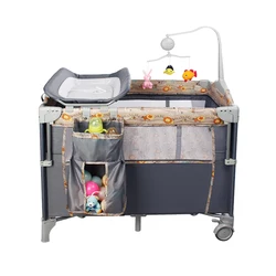 Мебель для спальни, металлическая детская кроватка, европейская регулируемая детская кроватка/