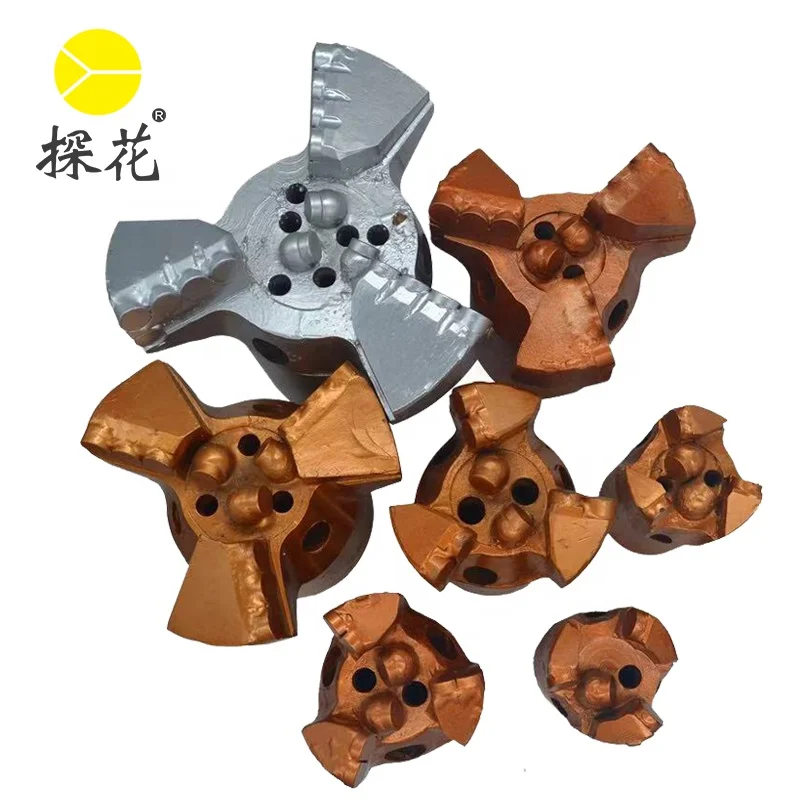 
Steel body coal mining bits 3 wings pdc non core drag drill bits for water well drilling and coal mining 