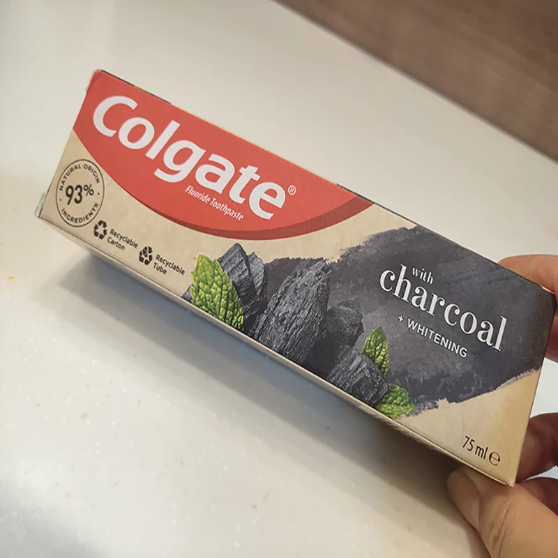 colgate charcoal whitening toothpaste teeth organic herbal stain plaque removal whitening toothpaste private label wholesale