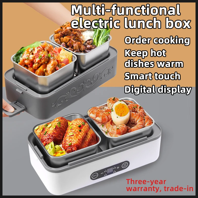 The Large Capacity of 4 l Is Suitable for the Home Office in One Portable Food Insulated Tiffin Box Heater