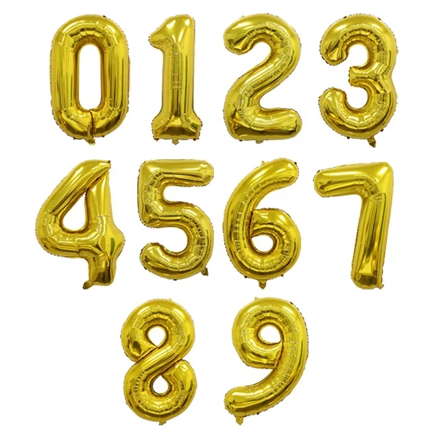 New 2023 number air balloons products manufacturers china birthday new year decorations balloon