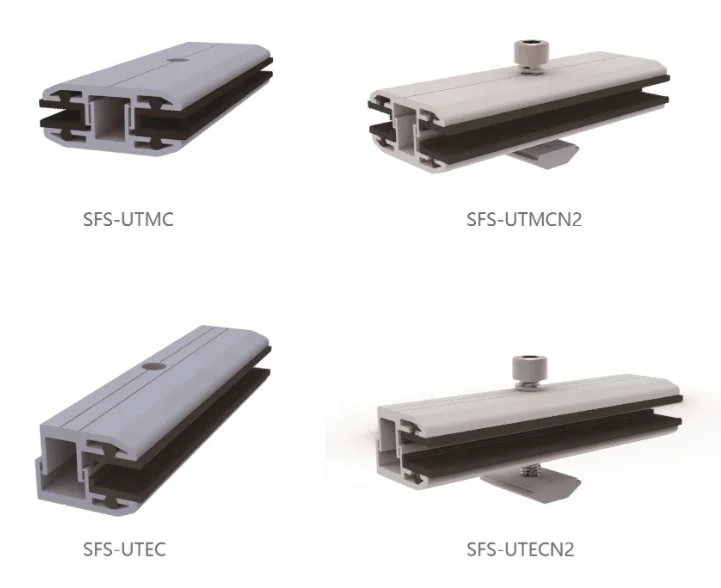 SunRack Frameless Module Clamps Solar PV Clamp Thin-Film End Clamp For PV Panel Adjustable Solar Mount