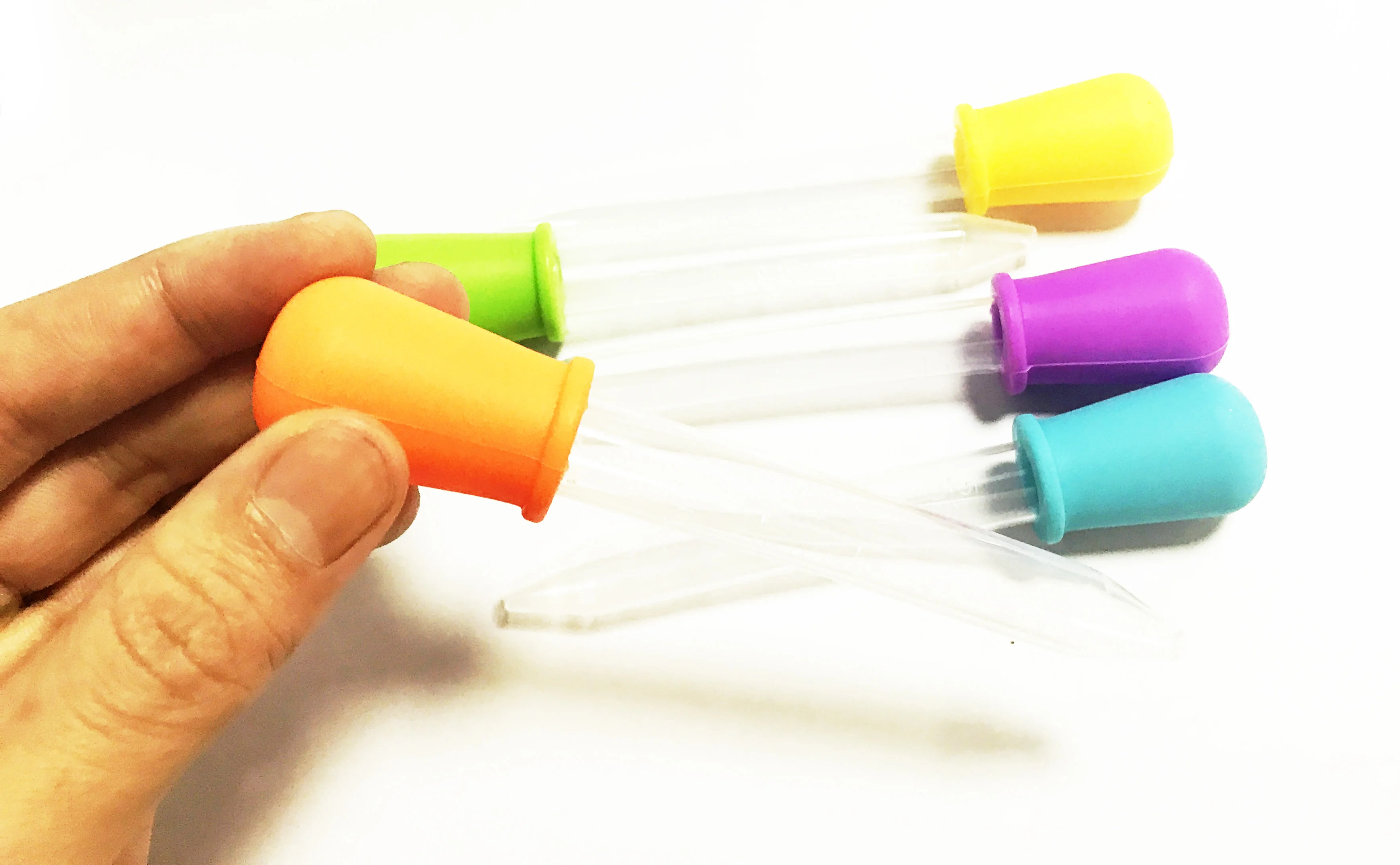 custom silicone 5ML plastic micro burette liquid pipette dropper for drawing