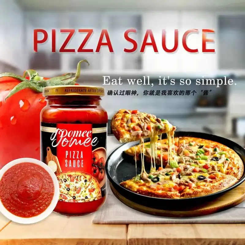 High Quality Supplies Canned Sauce Tomato Ketchup Pizza Sauce Wholesale In Glass Jars