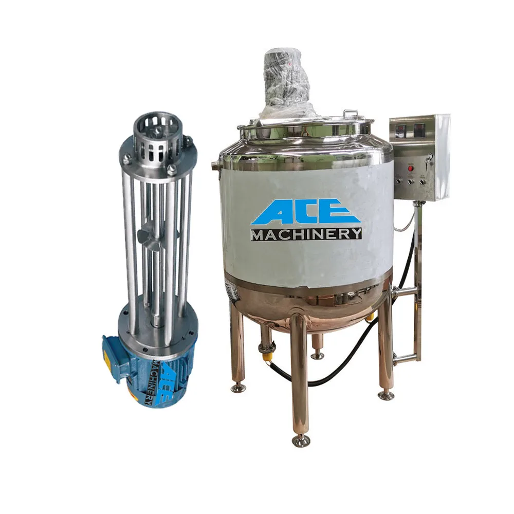 Ace Double Jacket Electric Heating Flavour Oils With Paddle Mixer / Liquid Paint Mixing Tank Steel Plate Price