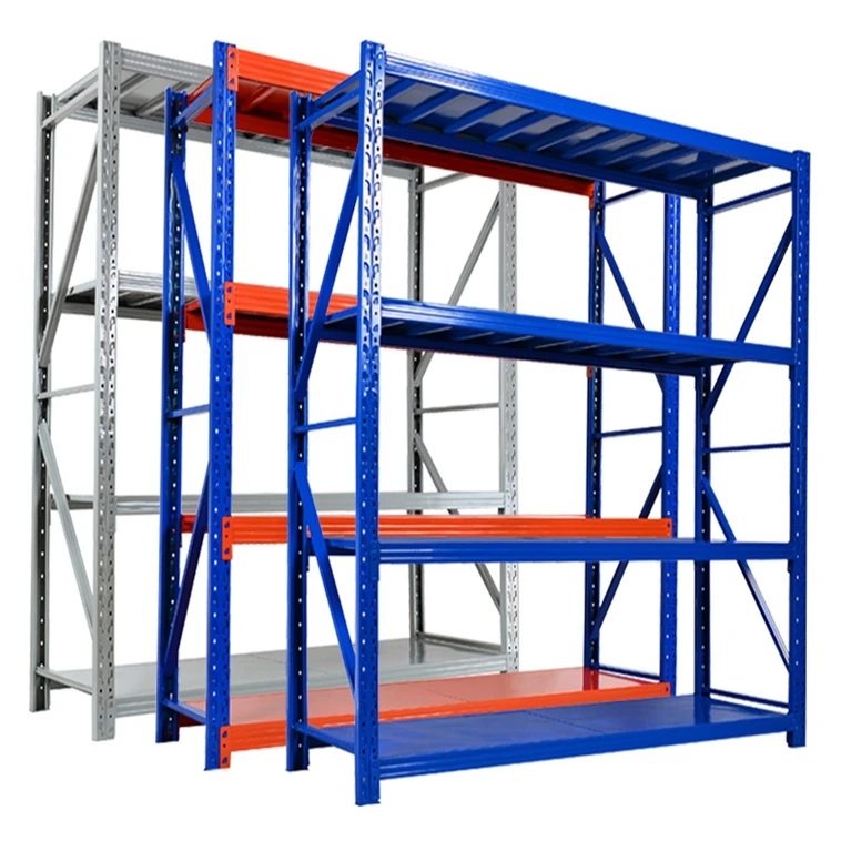 Heavy duty double sided steel warehouse industrial shelves