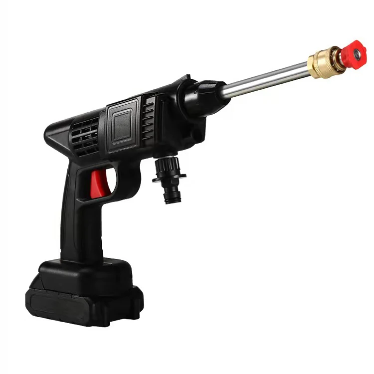 Cordless Pressure Hi-speed Motor Car Care Equipment Steam Car Washing Machine Pressure Cleaning Wash Vehicle Black Washer 1years