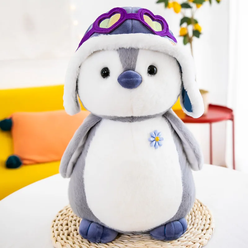 High Quality Custom Hat Penguin/ Glasses Penguin /Earmuff Penguin Soft Toys Sea Animals Wholesale Realistic Penguin Plush toys