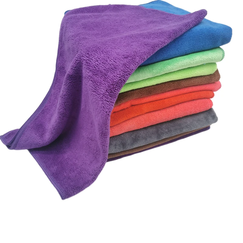 High quality Microfiber Weft Brushed Bath Towel Machine knitting quick dry soft microfiber towels