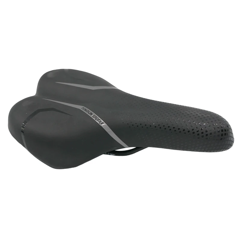 Custom Air Comfort Bike Saddle Waterproof Mountain Bike Seat Outdoor Riding Simple Made Leather