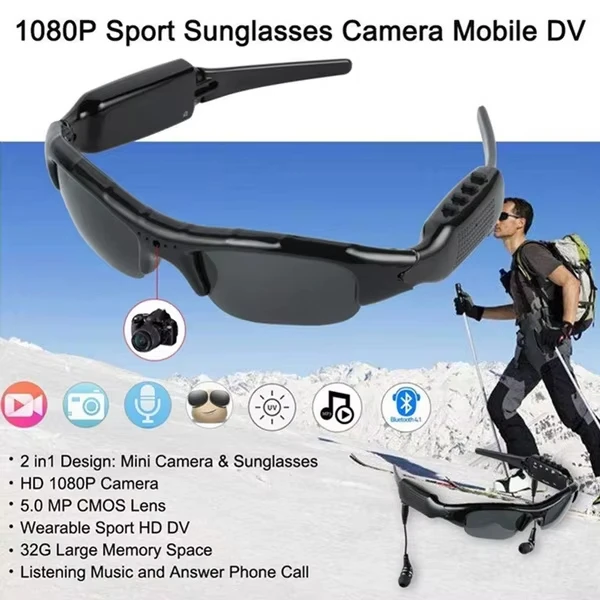 2024 Fashion Cycling Sports Smart Audio Digital Golf Night Sunglasses With Wireless Headphone UV400 Protection Sunglasses