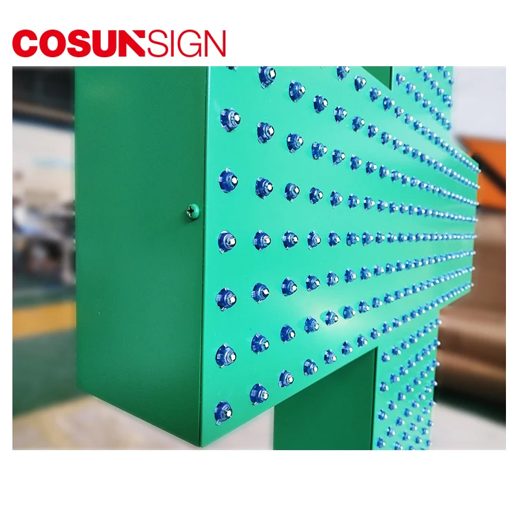 2019 COSUN Outdoor LED RGB Pharmacy cross sign LED drugstore pharmacy cross display
