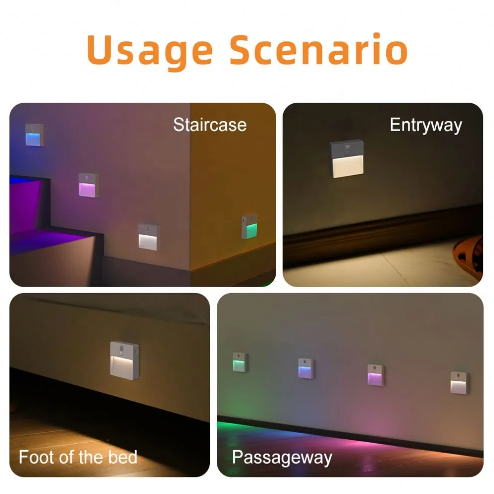 Shingel New Products Smart Intelligent Cordless Usb C Magnetic Human Body Led Lights With Motion Detector Sensor Lamps