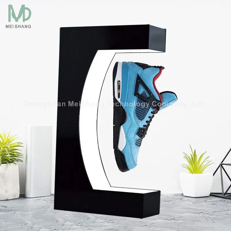 Dopshipping products sneaker floater machine holder magnetic levitation DIY Acrylic float Stand Levitating shoe display