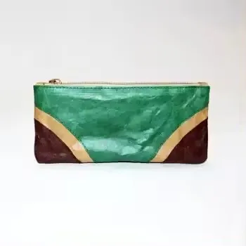 Custom made mini green cheap decorative tyvek paper wallet coin purse purse style paper bag