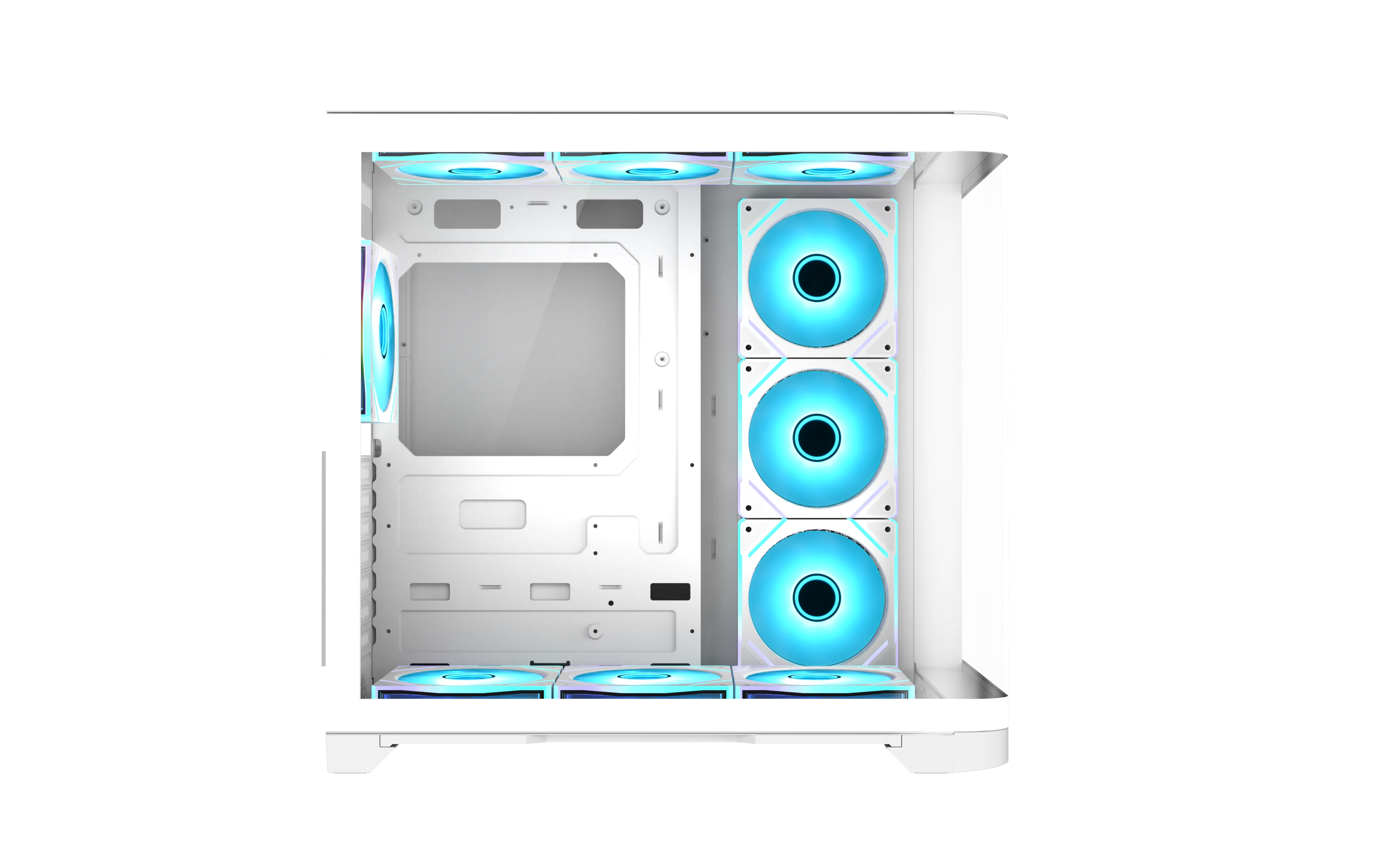 Custom Tempered Glass Gaming Case ATX Mid Tower High Quality Gaming PC Chassis Curved Glass OEM Computer Case