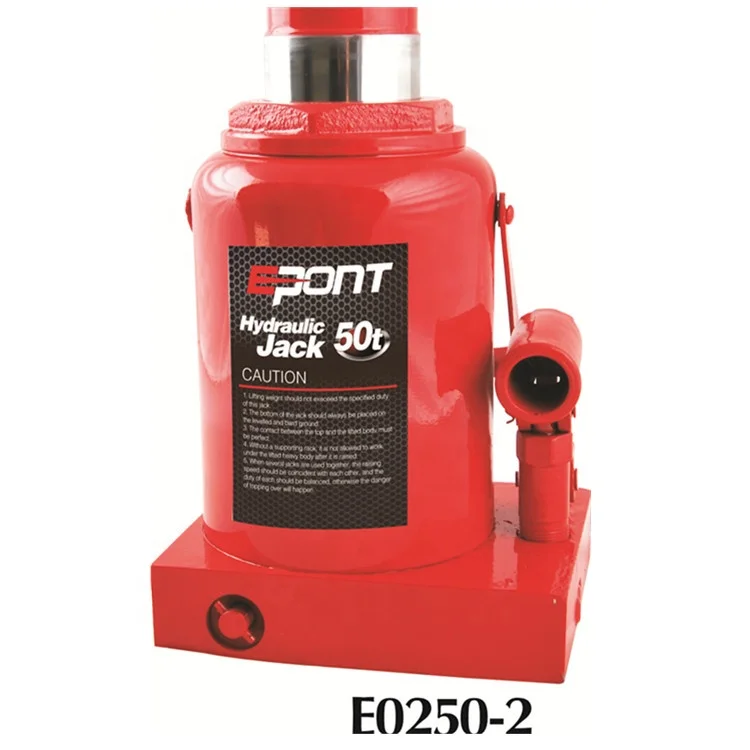 Auto Car Lifting Tools 50Ton Steel Hydraulic Bottle Jack with Safety Valve