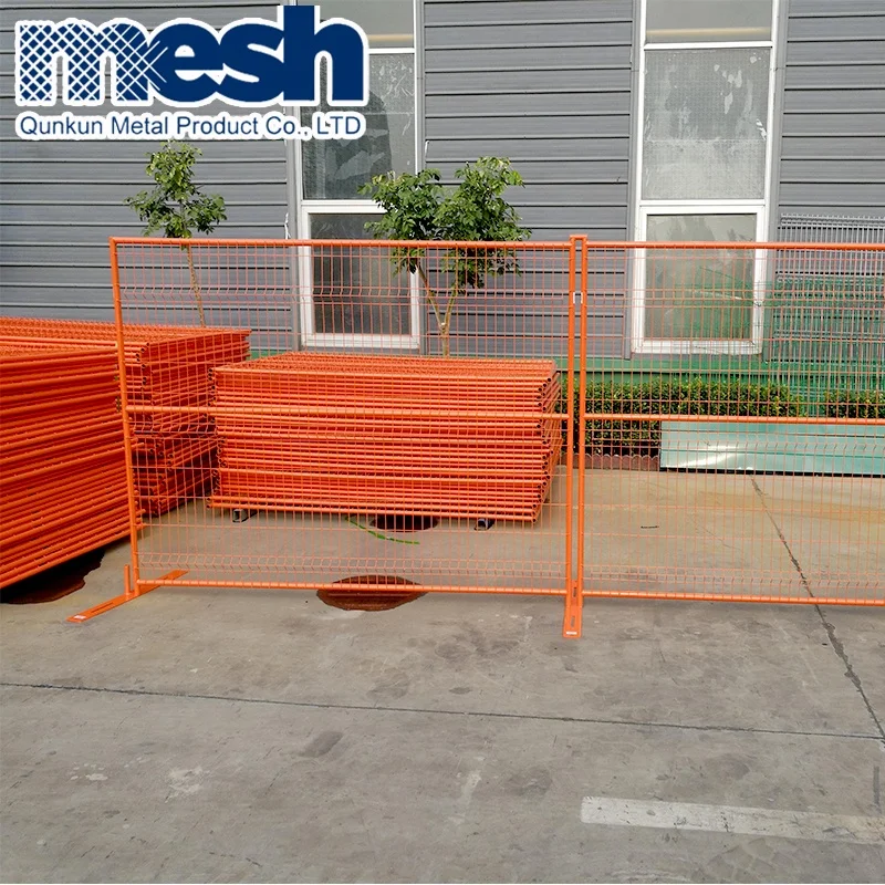 Removable construction temporary fence panel for canada