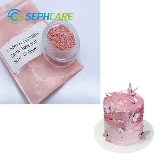 Sephcare Food Coloring Candy Pearl Mica Powder Gold Edible Glitter Food Additive for cakes