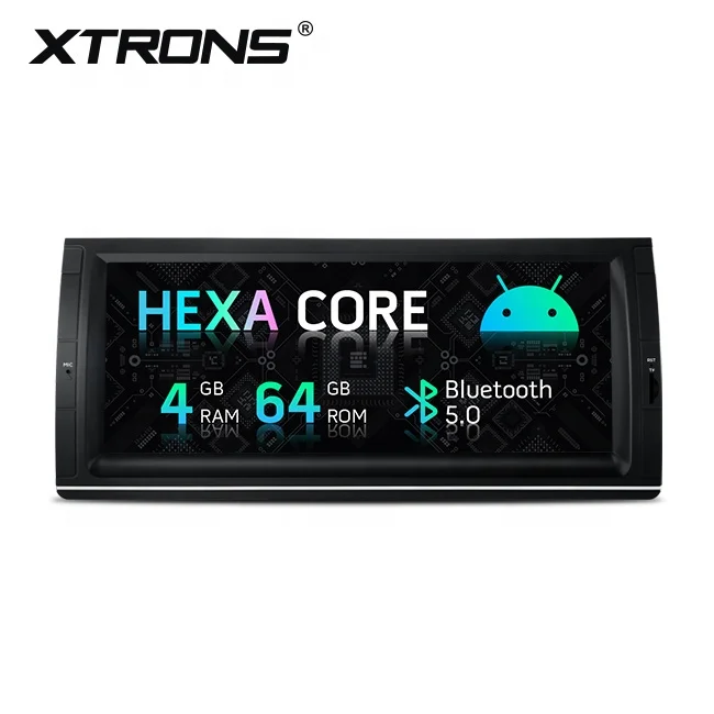 XTRONS 10.25 inch 64GB ROM 10.0 android car radio 1 din for BMW X5 E53 support 4K video play