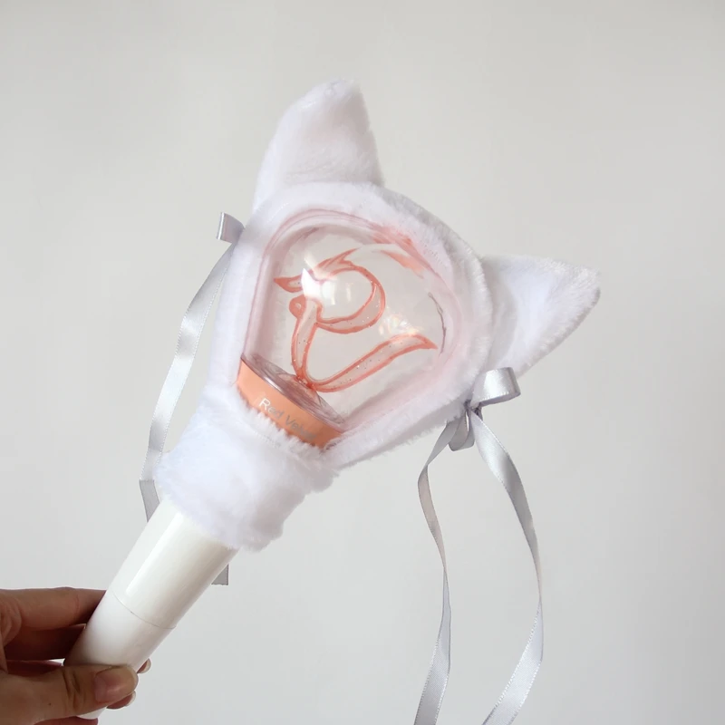 Новое поступление kpop свет лампы декоративное покрытие защищает детей Lightstick крышка красный вельветовый плюш абажур для с металлическим каркаксом светящаяся палочка