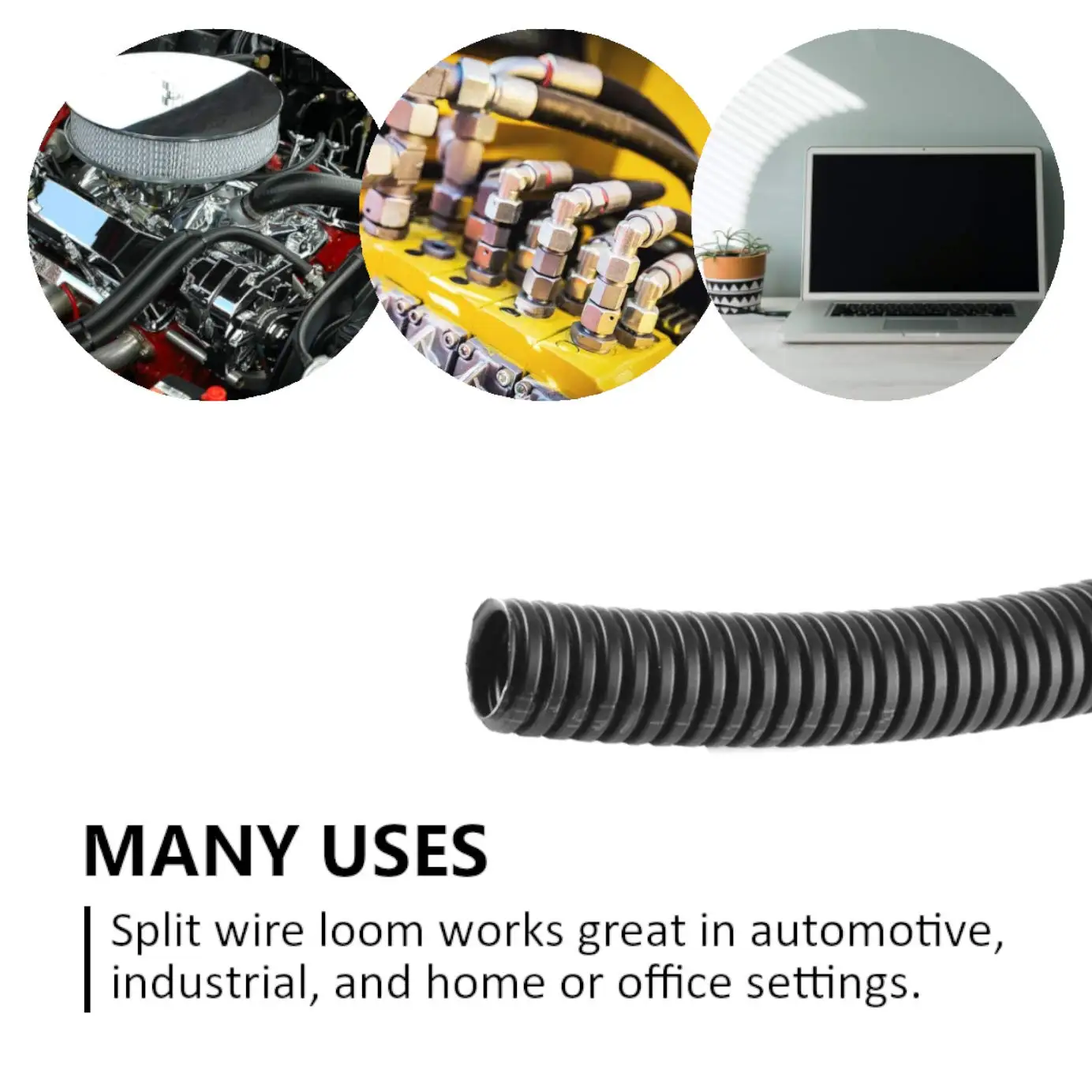 Factory Wholesale customizable PE ID5.2*OD7.6mm conduit pipe flexible hose corrugation pipe