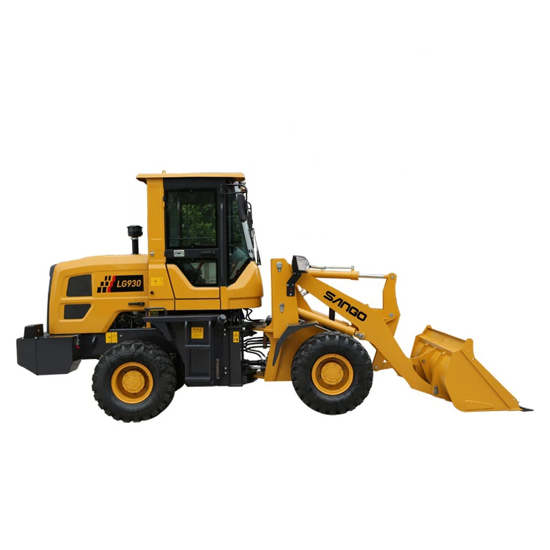 articulated small compact front end loader 2t 3t 4t weight 1.8ton rated load 2 ton wheel loader made in China