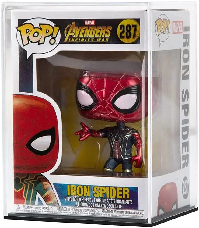4Inch Figure Toy Acrylic Protector Black Base Lucite Marvele Funko POP Protector Anti UV Perspex Kids Collectibles Display Case