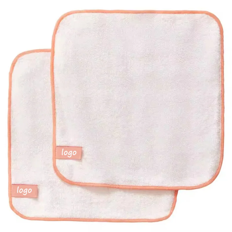 Sustainable Reusable Soft Bamboo Skin Care Cosmetic Beauty Makeup Removal Towels Cleansing Face Cloth for Facial Care