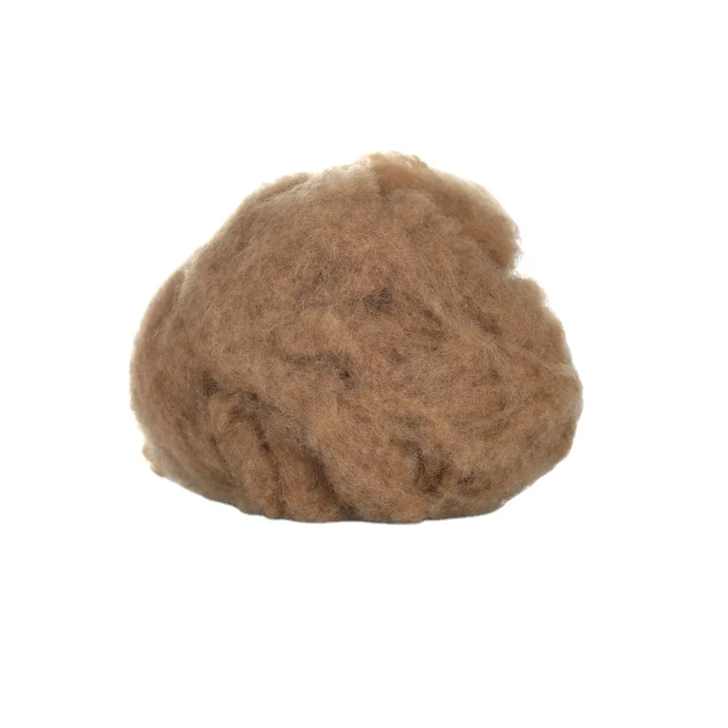high quality factory price 100% camel hair with natural color for spinning yarn camel wool fiber for wholesale