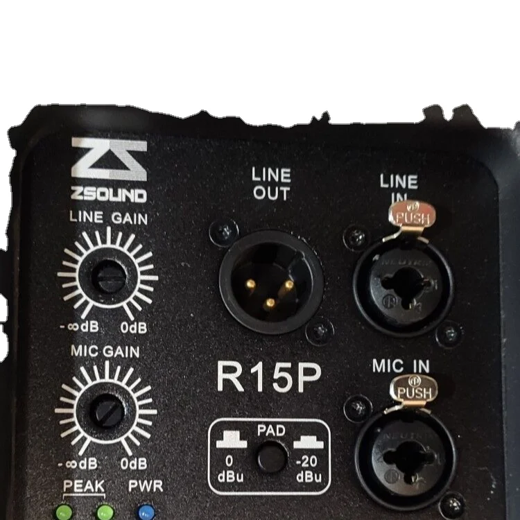 ZSOUND powered amplifier 10inch box design active stage monitor speaker for sale