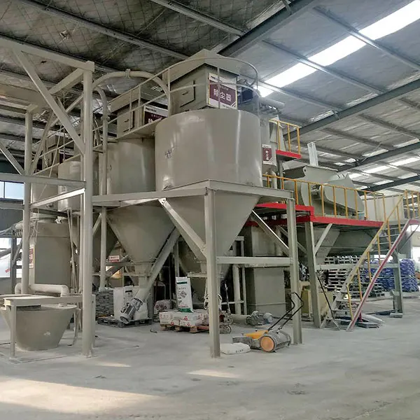 Small Capacity Powder Production Line Ceramic Adhesive Dry Mortar Glue Tile Bond Powder Material Production Line