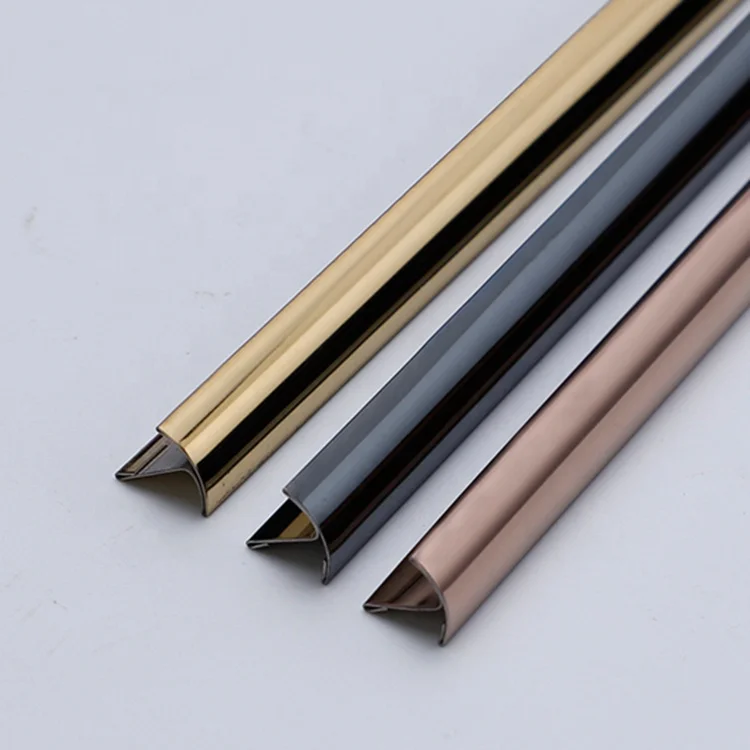 Foshan Factory Tiles Rail Floor Dividing Strip Stainless Steel T Shaped Tile Trim For Furniture Floor Wall Carpet