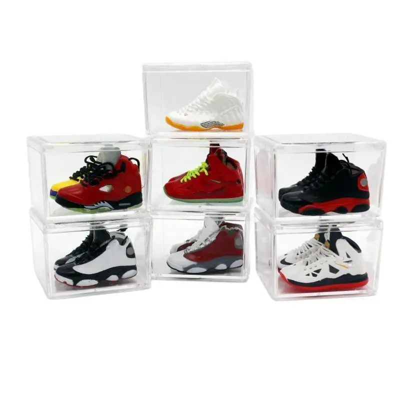 Wsnbwye trendy personalized basketball shoes  Sublimation Anime 3D llaveros designer keychain rubber model  cute shoe key chain